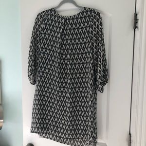 H&M printed chiffon dress